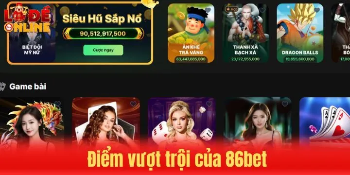 Review 86bet cùng hàng loạt ưu điểm khác biệt